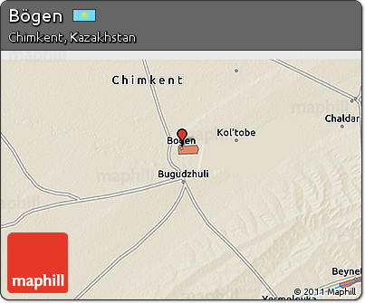 Shaded Relief 3D Map of Bögen