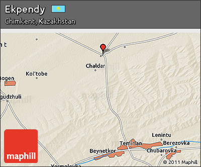 Shaded Relief 3D Map of Ekpendy