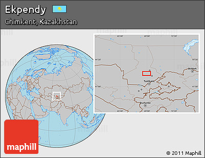Gray Location Map of Ekpendy