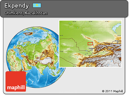 Physical Location Map of Ekpendy