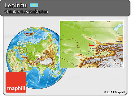 Physical Location Map of Lenintu