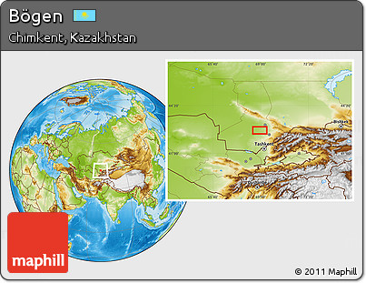 Physical Location Map of Bögen