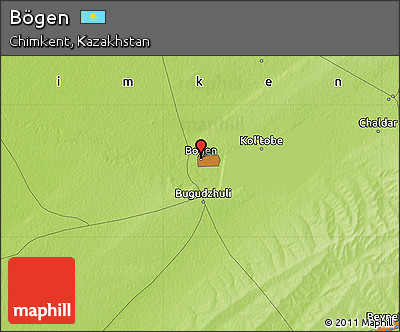 Physical Map of Bögen