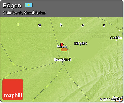 Physical Map of Bögen