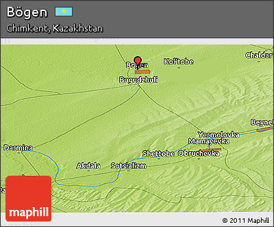 Physical Panoramic Map of Bögen