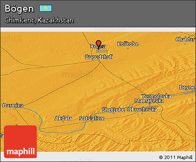 Political Panoramic Map of Bögen