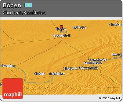 Political Panoramic Map of Bögen