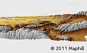 Physical Panoramic Map of Uzgorysh