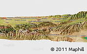 Satellite Panoramic Map of Saylyk