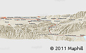 Shaded Relief Panoramic Map of the area around 42° 35' 40" N, 75° 43' 29" E