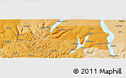 Political Panoramic Map of the area around 42° 35' 40" N, 77° 16' 30" W