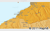 Political 3D Map of the area around 42° 35' 40" N, 78° 58' 29" W