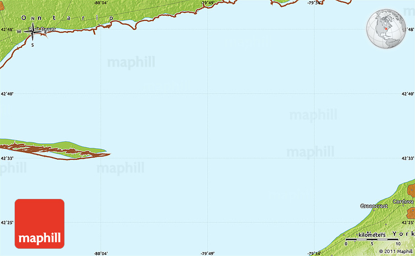 Physical Map of Nanticoke
