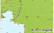 Physical Map of the area around 42° 35' 40" N, 82° 22' 30" W