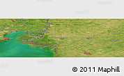 Satellite Panoramic Map of the area around 42° 35' 40" N, 82° 22' 30" W