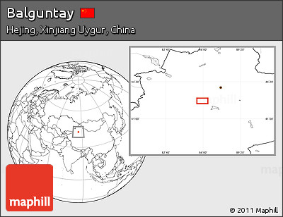 Blank Location Map of Balguntay