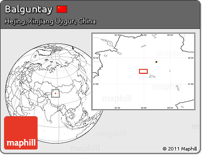 Blank Location Map of Balguntay