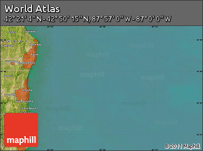 Satellite Map of the Area around 42° 35' 40" N, 87° 28' 29" W
