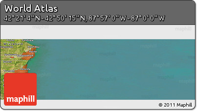 Satellite Panoramic Map of the Area around 42° 35' 40" N, 87° 28' 29" W