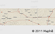 Shaded Relief Panoramic Map of Belmont