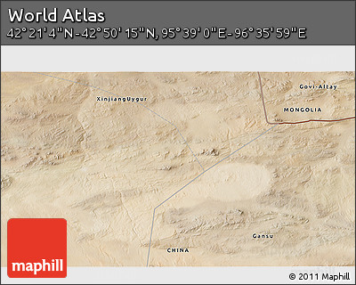 Satellite 3D Map of the Area around 42° 35' 40" N, 96° 7' 30" E