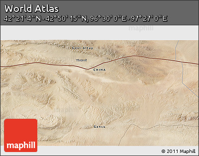 Satellite 3D Map of the Area around 42° 35' 40" N, 96° 58' 29" E