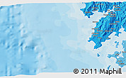 Political 3D Map of the area around 42° 35' 40" N, 9° 16' 30" W