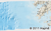 Shaded Relief 3D Map of the area around 42° 35' 40" N, 9° 16' 30" W