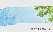 Physical Panoramic Map of Santa Eugenia