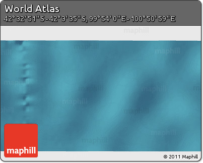 Satellite 3D Map of the Area around 42° 18' 13" S, 100° 22' 30" E