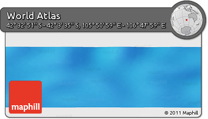Physical Panoramic Map of the Area around 42° 18' 13" S, 106° 19' 29" E