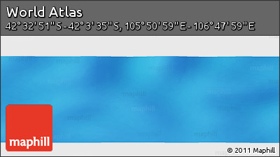 Physical Panoramic Map of the Area around 42° 18' 13" S, 106° 19' 29" E