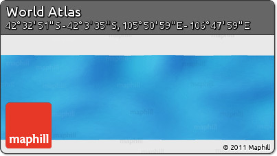Physical Panoramic Map of the Area around 42° 18' 13" S, 106° 19' 29" E