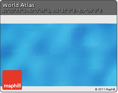 Physical 3D Map of the Area around 42° 18' 13" S, 107° 10' 30" E