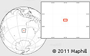 Blank Location Map of the area around 42° 18' 13" S, 107° 10' 30" E