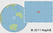 Savanna Style Location Map of the area around 42° 18' 13" S, 107° 10' 30" E