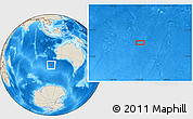 Shaded Relief Location Map of the area around 42° 18' 13" S, 107° 10' 30" E
