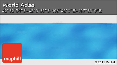 Physical Panoramic Map of the Area around 42° 18' 13" S, 107° 10' 30" E
