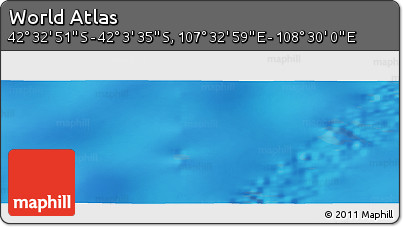 Physical Panoramic Map of the Area around 42° 18' 13" S, 108° 1' 30" E