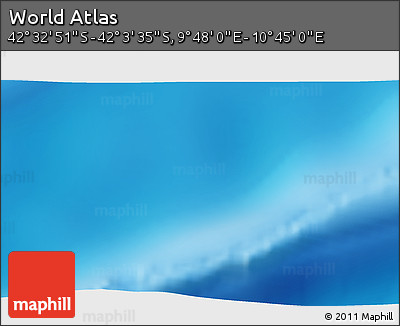 Physical 3D Map of the Area around 42° 18' 13" S, 10° 16' 30" E