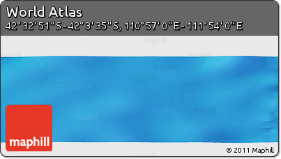 Physical Panoramic Map of the Area around 42° 18' 13" S, 111° 25' 30" E