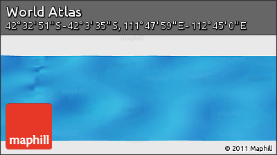 Physical Panoramic Map of the Area around 42° 18' 13" S, 112° 16' 30" E