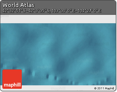 Satellite 3D Map of the Area around 42° 18' 13" S, 113° 58' 29" E