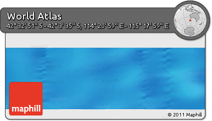 Physical Panoramic Map of the Area around 42° 18' 13" S, 114° 49' 29" E