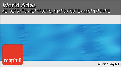Physical Panoramic Map of the Area around 42° 18' 13" S, 114° 49' 29" E