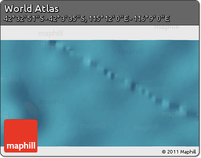 Satellite 3D Map of the Area around 42° 18' 13" S, 115° 40' 30" E
