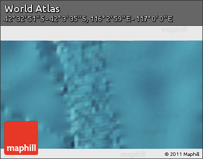 Satellite 3D Map of the Area around 42° 18' 13" S, 116° 31' 30" E