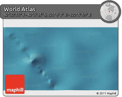 Satellite 3D Map of the Area around 42° 18' 13" S, 121° 37' 30" E