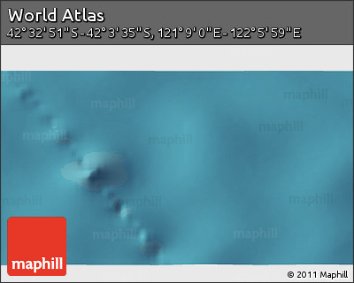 Satellite 3D Map of the Area around 42° 18' 13" S, 121° 37' 30" E