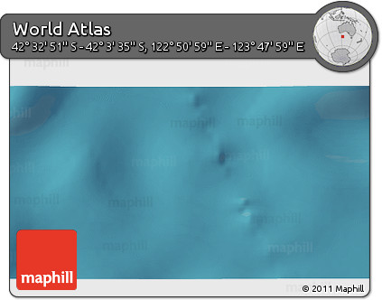 Satellite 3D Map of the Area around 42° 18' 13" S, 123° 19' 29" E